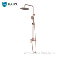 Rain Shower System Exposed Pipe Mixer Faucet Set